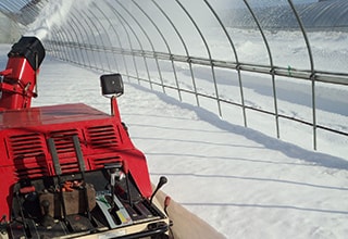 樅山農産の冬の様子　写真1